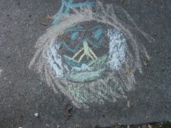 chalk lion